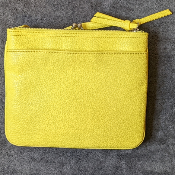 Nine West Neon Yellow Pebbled crossbody Bag - Picture 2 of 9